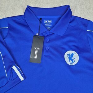 Cincinnati Bearcats Adidas Climalite Shirt Mens Large Blue Short Sleeve Polo NWT